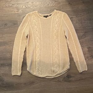 Jeanne Pierre tan sweater